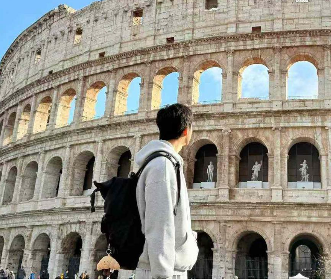 Jiake ZHU at the Colosseum, Rome